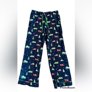 NWOT Mens Wondershop Sz Medium Sleep Pants Navy Blue Christmas Truck Holiday